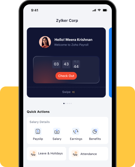 Employee check-in from the ESS portal